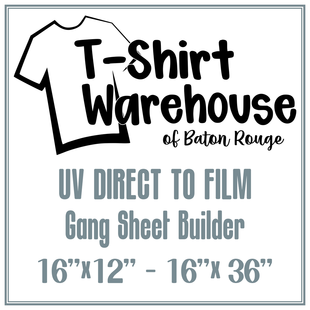 UV DTF (Direct To Film) Gang Sheet